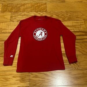 Big Kids Medium, Russel Alabama Long Sleeve Tee